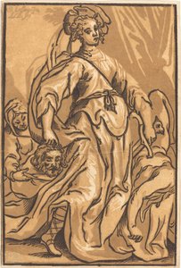 Judith and Holofernes by Ludwig Büsinck after Georges Lallemand