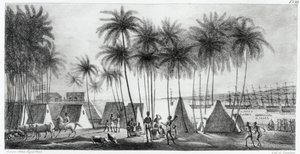 Port of Hanarourou in the Sandwich Islands, from 