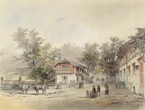 The Dairy in Vorderbrühl near Vienna by Ludwig Czerny