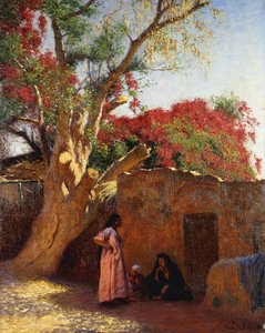 An Arab Family Outside a Village by Ludwig Deutsch