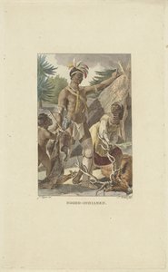 Iroquois family in front of tipi (North Indians) by Ludwig Gottlieb Portman