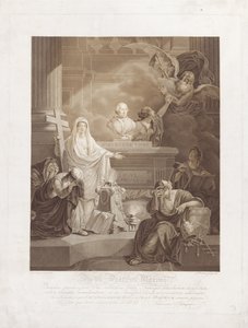 Memorial Print for Pope Pius VI by Ludwig Gottlieb Portman