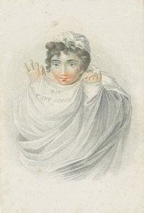 Female Figure in Drapery (Five Senses Represented by Female Figures) (series title) (Die Funf Sinne) (series title on object)