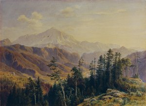 The Schneeberg in Lower Austria Seen from Gutenstein