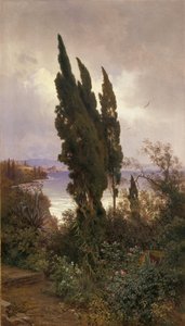 Garden in Front of the Royal Palace in Corfu