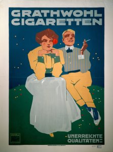 Grathwohl Cigarettes by Ludwig Hohlwein