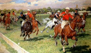 A Game of Polo by Ludwig Koch