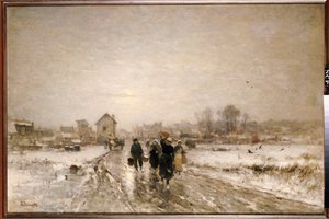 Returning from Market by Ludwig Munthe