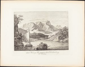 Königsee toward the Untersberg near Salzburg by Ludwig Richter