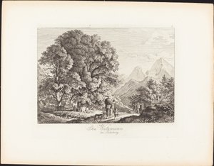 The Watzmann near Salzburg by Ludwig Richter