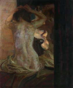 The Mirror by Ludwig von Herterich