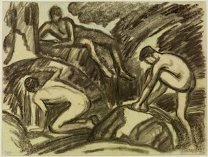 At the Rock Spring by Ludwig von Hofmann