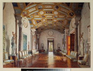 The Great Agate Hall in the Grand Palace of Tsarskoye Selo
