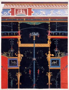 Wall Decorations from the House of Aulus Vettius, Pompeii by Luigi Bazzani