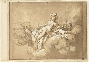Juno Seated on the Clouds by Luigi Brenta