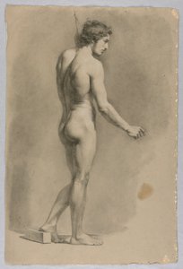 Male Nude by Luigi Calamatta