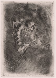 Portrait of a Young Woman in Profile by Luigi Conconi