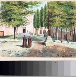 View of Capuchin Church, Genoa by Luigi Garibbo