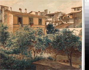 View of houses in Florence by Luigi Garibbo