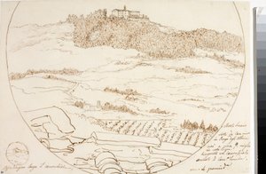 View of Monte Senario Near Florence by Luigi Garibbo