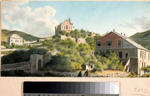 View of the Hill and Church of Oregina, Genoa by Luigi Garibbo