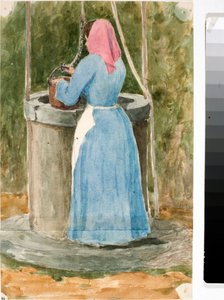 Woman of the People Drawing Water from the Well