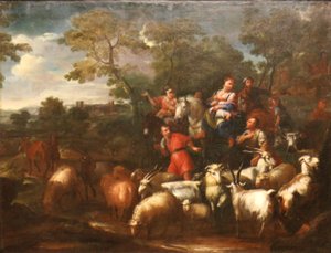 The Journey of Jacob by Luigi Garzi