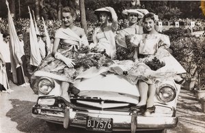 Mannequins Posing on a Car in the Piazza di Siena in Villa Borghese, Rome by Luigi Leoni