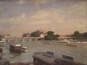 The Ile de la Cite, Paris by Luigi Loir