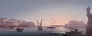 Grand Harbour, Malta, from Corrodino