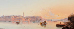 Marsamxett Harbour, Valletta, Malta by Luigi Maria Galea