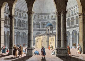Church of Holy Sepulchre, Jerusalem by Luigi Mayer