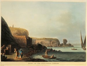 Egypt, Alexandria, Ruins of Ptolemy Library by Luigi Mayer