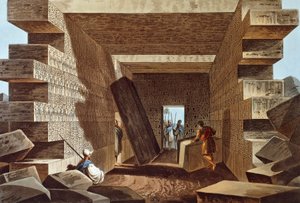 Interior of Temple of Jupiter Ammon in Libya