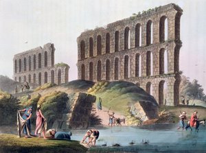 Ruins of the Grand Aqueduct of Ancient Carthage, Tunisia, 1803
