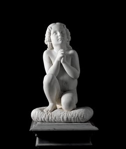 Little Boy in Prayer by Luigi Pampaloni