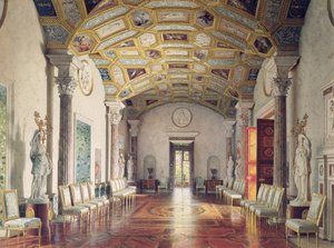 The Great Agate Hall in the Catherine Palace at Tsarskoye Selo, 1859 by Luigi Premazzi