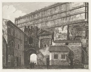 Porta Maggiore in Rome by Luigi Rossini