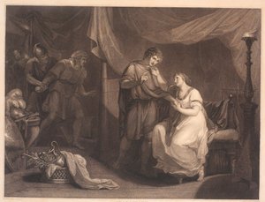 Troilus Surprises Cressida and Diomedes. From William Shakespeare