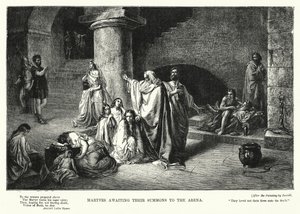 Martyrs awaiting their Summons to the Arena by Luigi Zuccoli
