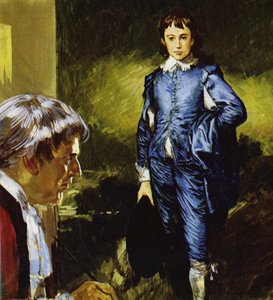 Gainsborough painting his famous portrait Blue Boy by Luis Arcas Brauner