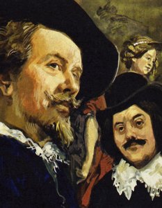 Hals met Paul Rubens (left) on a trip to Antwerp by Luis Arcas Brauner