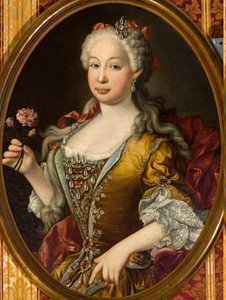 Portrait of Infanta Barbara of Portugal (1711-1758) by Luis Egidio Melendez (1716-1780)
