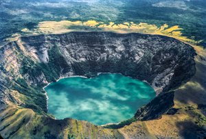 Crater lake of Coseguina volcano in northwest Nicaragua