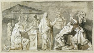 Ancient Sacrifice by Luis Paret y Alcazar