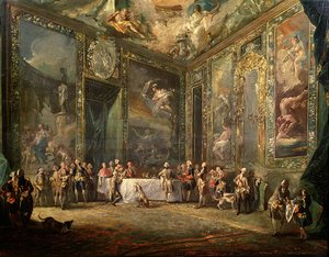 Charles III de Borbon, Lunching Before His Court, c.1770