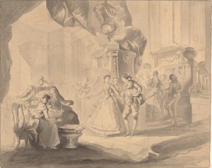 Dance in a Palace by Luis Paret y Alcazar