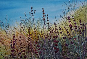Vibrant Wild Meadow by Luisa Millicent