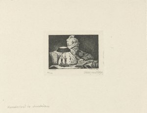 Reading Man by Lukas van Hoger (signed by artist)