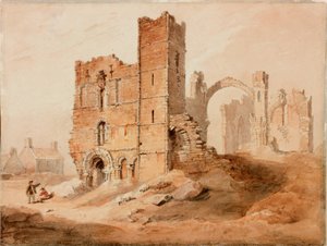 Lindisfarne Abbey - West Front by Luke Clennell